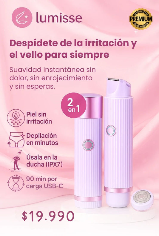 Lumisse™ Depiladora doble punta USA 2X1
