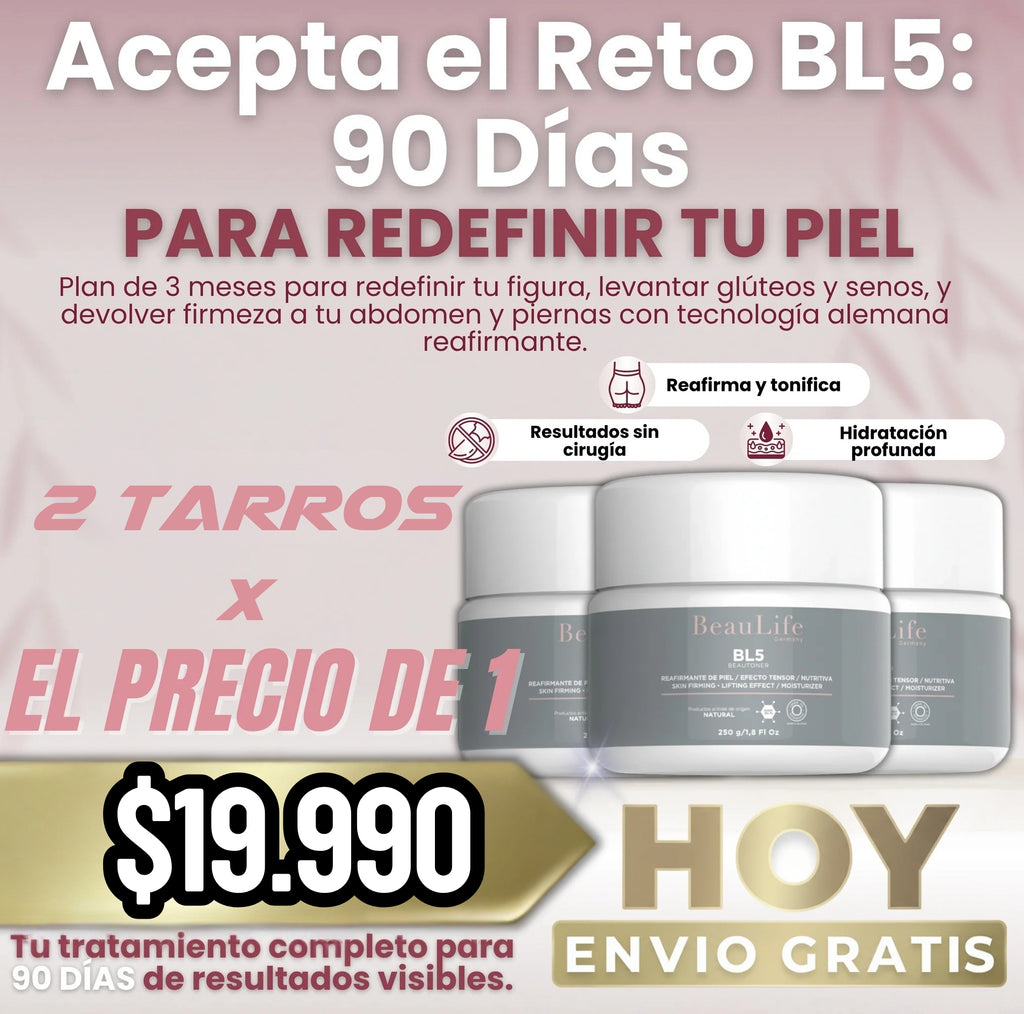 BL5™ CREMA REAFIRMANTE CORPORAL 2X1