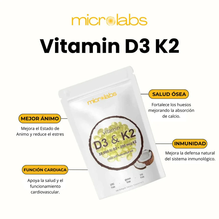 Alta - Potencia Vitamina D3 & K2 🔥OFERTA 2 X 1🔥
