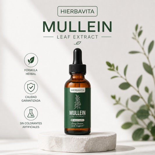 Mullein Extract - Hierbavita™ Tu libertad pulmonar, despeja tus vías