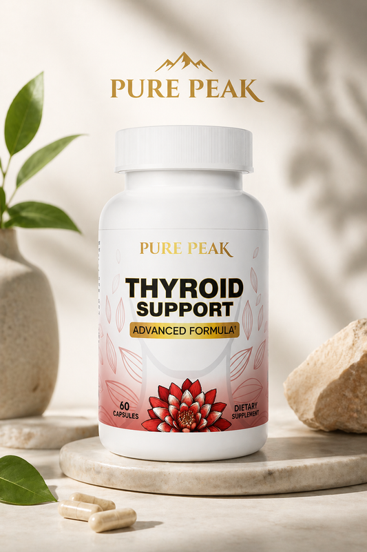 Thyroid Support Pure Peak® -  Equilibra tu tiroides, transforma tu energía.