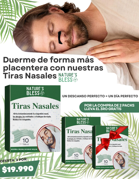 TIRAS NASALES NATURE´S BLESS 🍀PACK 20 DÍAS + 10 DE REGALO🍀