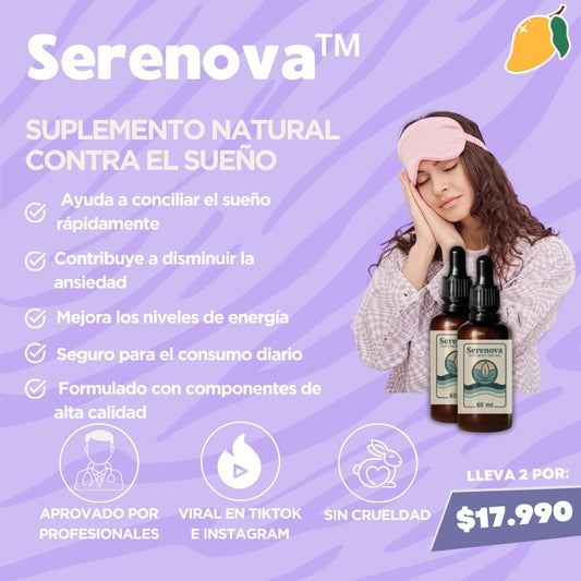 Serenova™  Suplemento natural contra el sueño 2x1