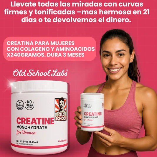 Old School™ Creatina Monohidratada ⭐+ RUTINA DE EJERCICIOS DE REGALO⭐